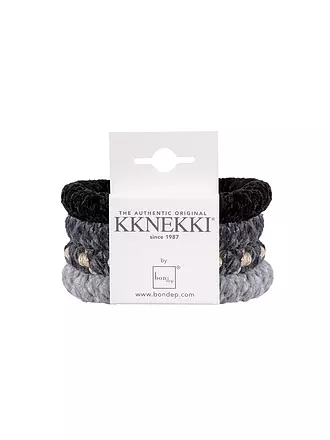 KKNEKKI | Elastici per capelli, confezione da 4, BUNDLE 10 | schwarz